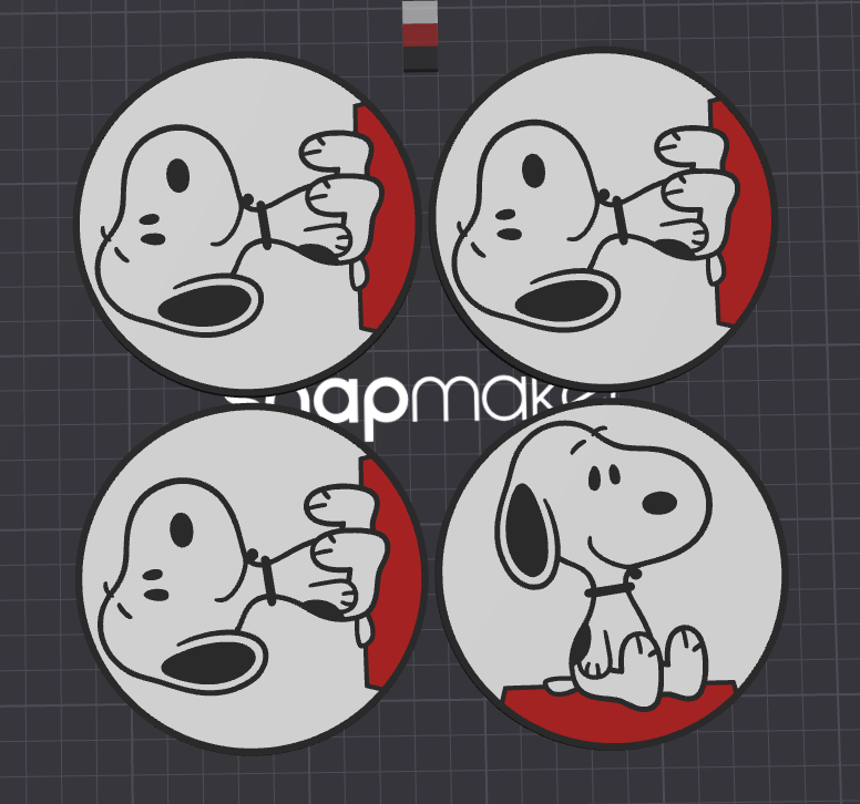 Snoopy coaster with Holder