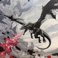 Dragon breathing fire