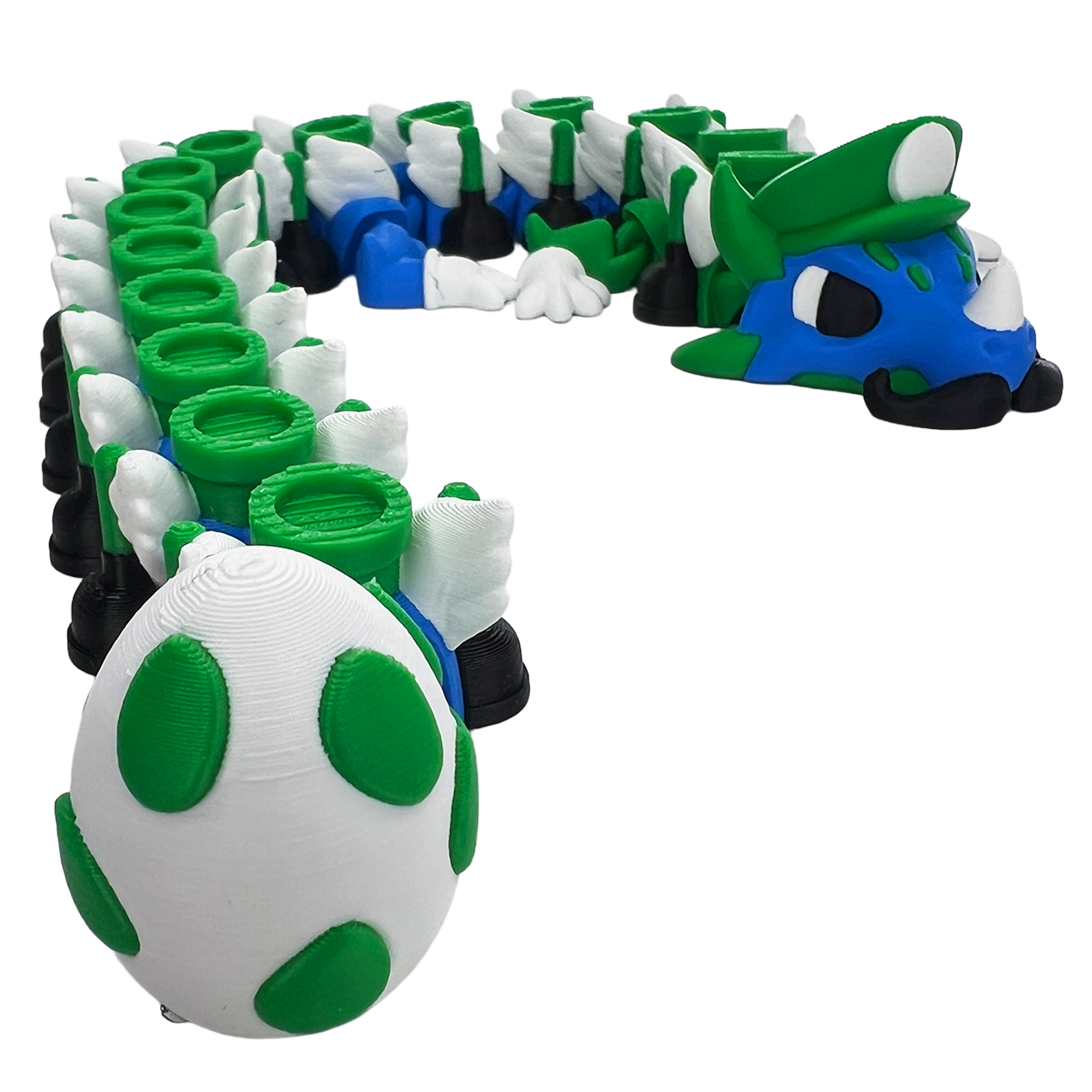 Plumber Articulated Dragon (Luigi-Yoshi)