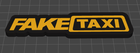 Fake Taxi Keychain & Logo